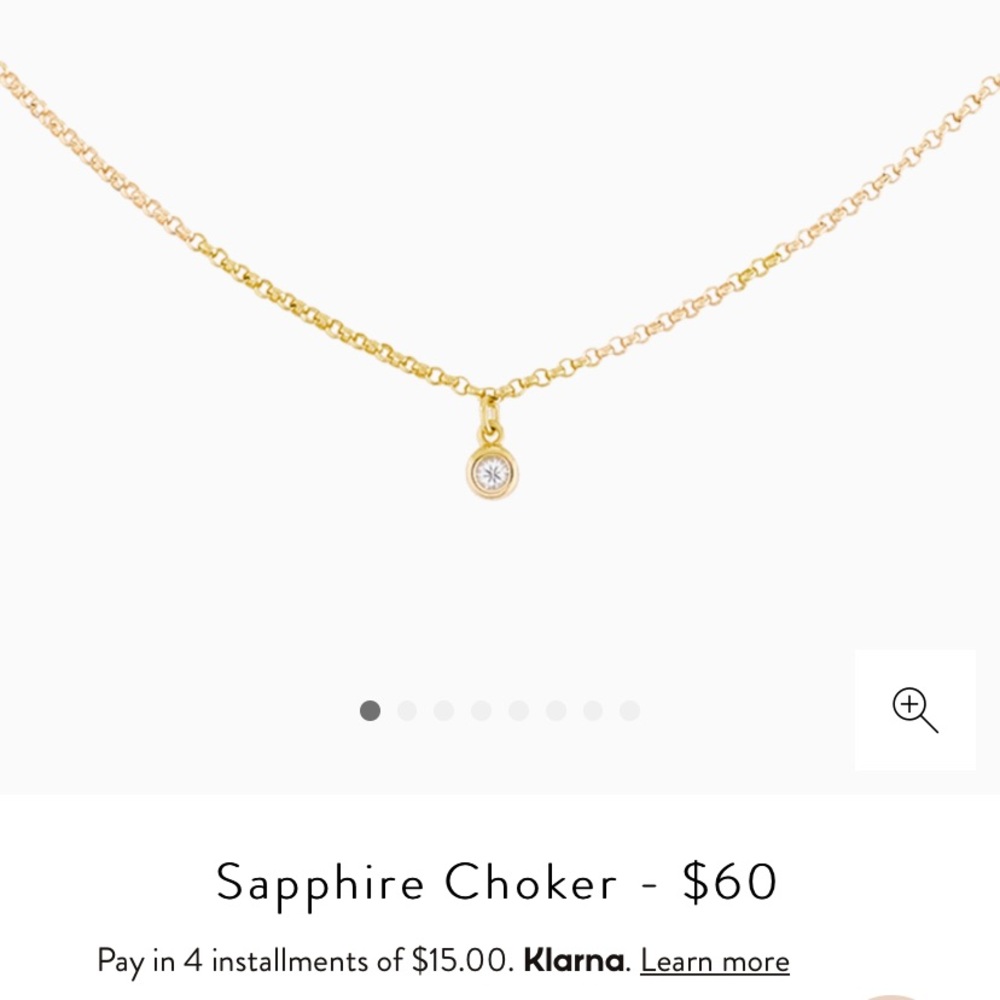 mejuri Saphire Choker
